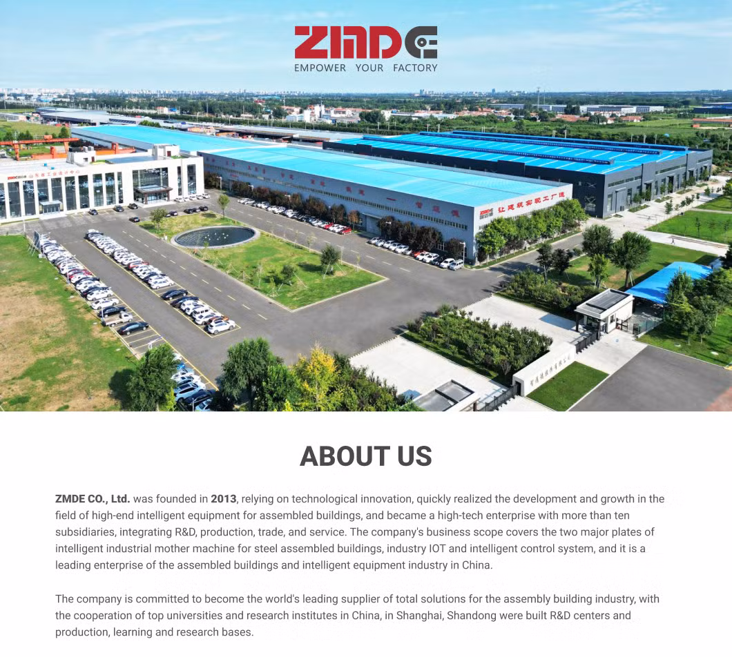 Zmde H/T Type Steel Beam Assembly Equipment Automated Vertical H Beam Assembly Machine for H Beam Production Line H T Beam Assembly Machine for Industrial Use
