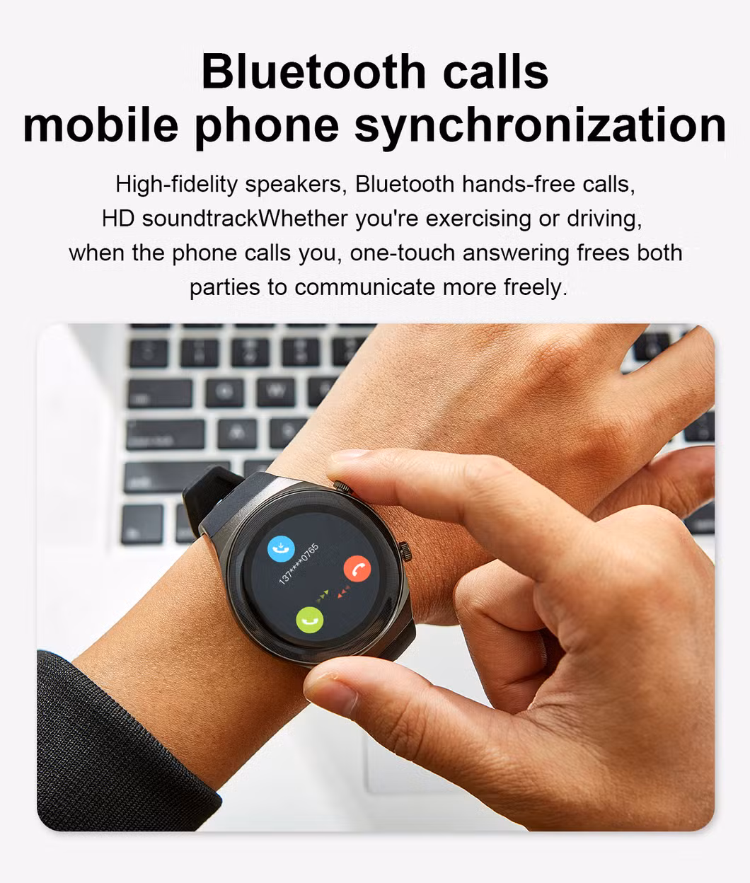 IP68 Waterproof HD Color Touchscreen for Men Women Compatible with Ios &amp; Android Smart Watch Health Fitness Tracker
