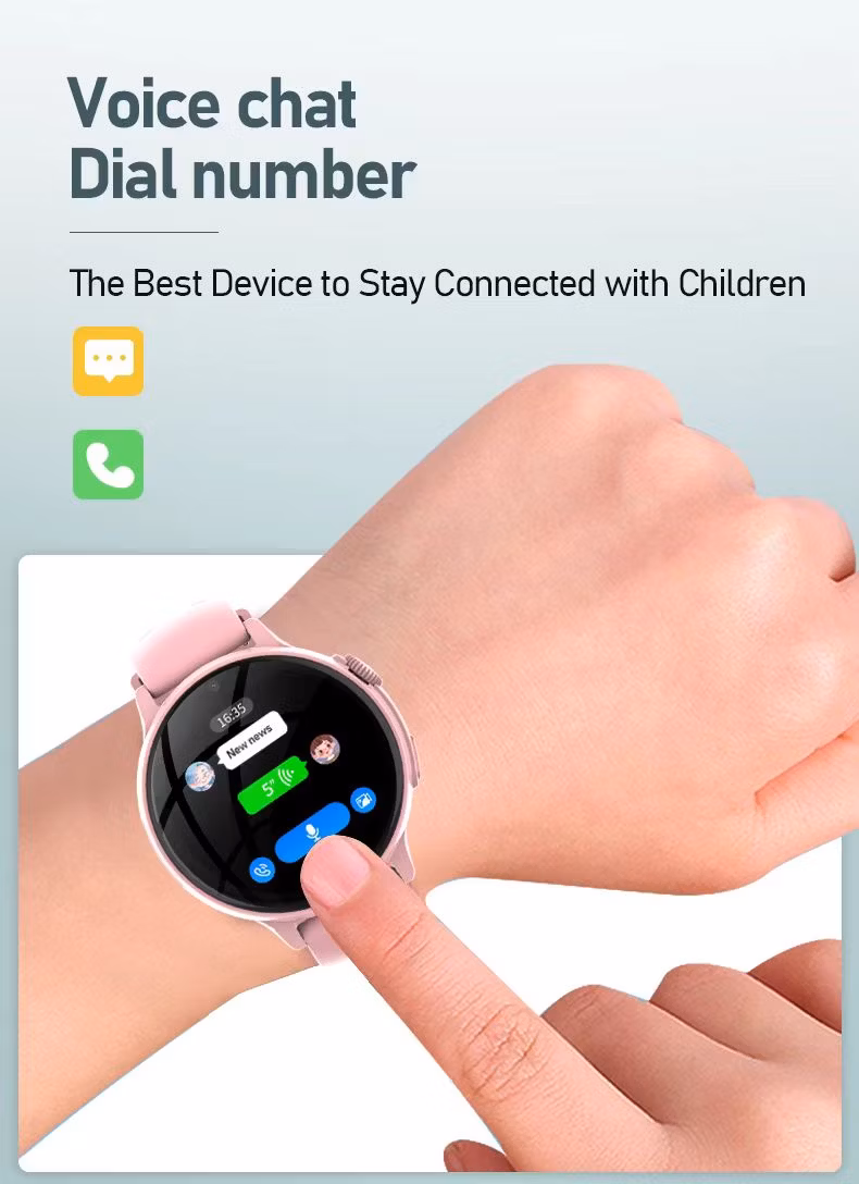 Waterproof Qy15 Kids&prime; Smartwatch 2024 - 1.32&quot; Color Touch Screen, 240280 Pixels, Asr3603s, GSM, 4G, Face Recognition, Safety Monitors