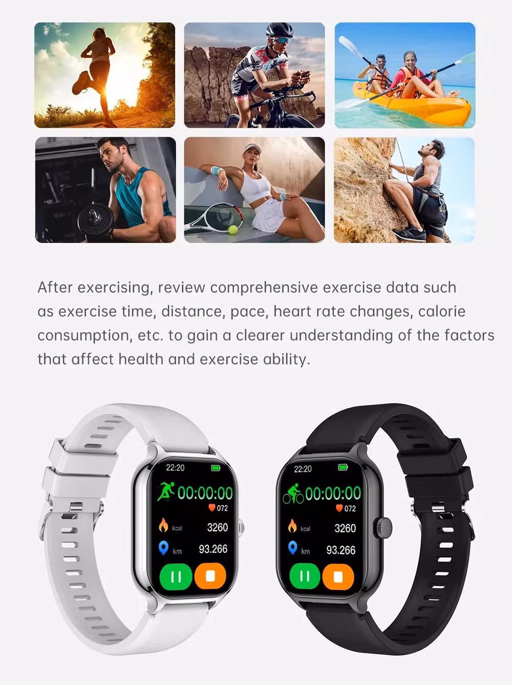 Smart Watch 2024 Men Women 2.01 Inch Custom Watch Face Rotate Button Bluetoooth Reloj Hombre Sports Smarthwhatch