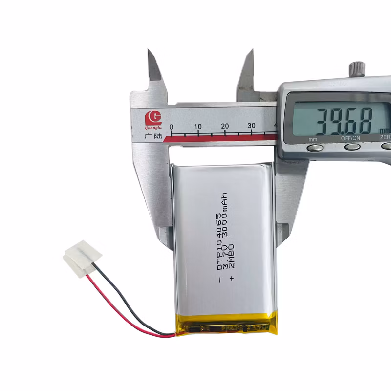 Rechargeable Dtp104065 3.7V 3000mAh Li Polymer Battery for 3c Product