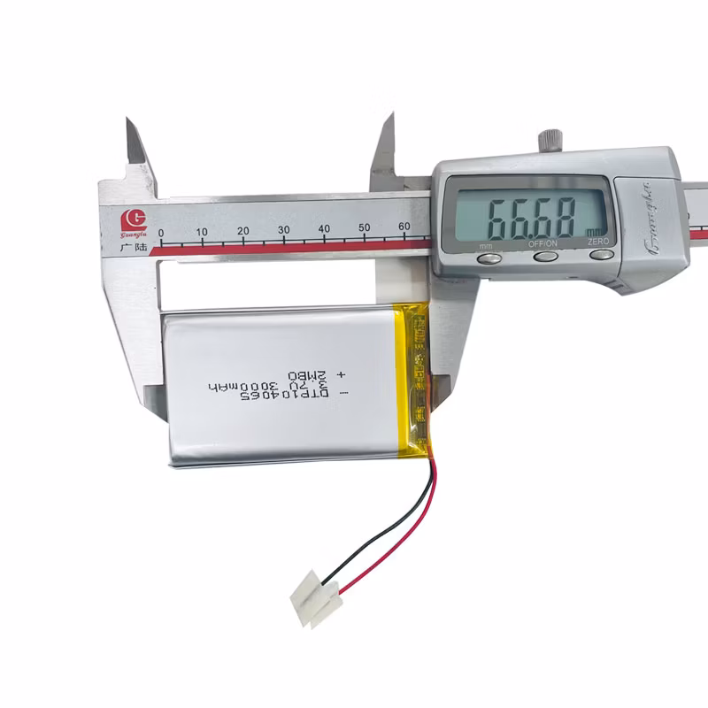 Rechargeable Dtp104065 3.7V 3000mAh Li Polymer Battery for 3c Product