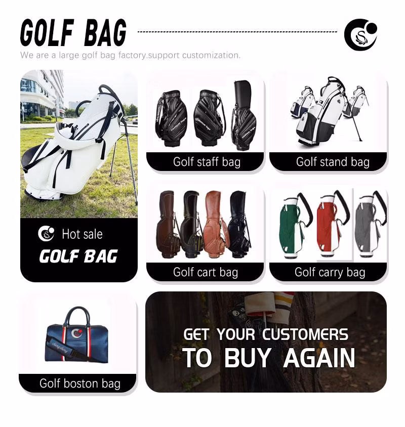 Grass Green Polyester Bulk Cart Golf Bags for Men Golf Stand Bags