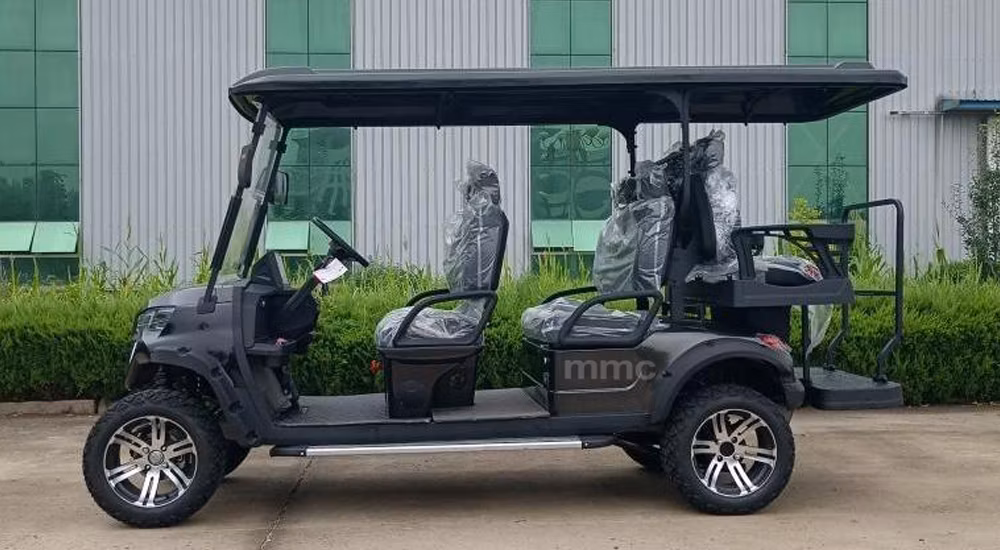 Custom Made New Model Comfortable Folding Golf Scooter 4 Seat Club Sightseeing Golf Car 48/60/72V off-Road Electric Golf Carts