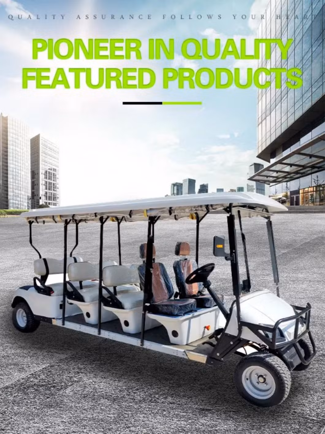 Sturdy and Durable Made in China Shipment Via Container Readily Maintained Long Battery Life 8 Seater Custom Golf Cart