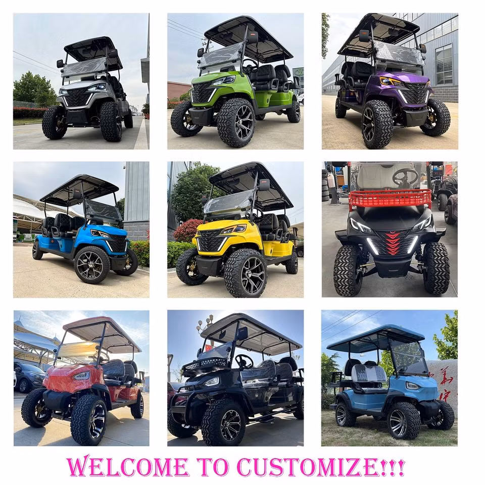 Electric Car Cart Lifted 4 Passengers Electric off-Road Golf Cart Golf Buggy
