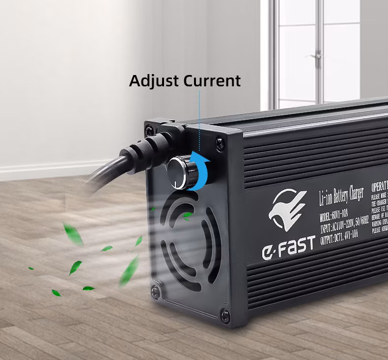 Lithium Golf Cart Electric Tricycle Battery and Ebike Charger 36V 48V 60V 72V Automatic Battery Charger for Lithium Battery