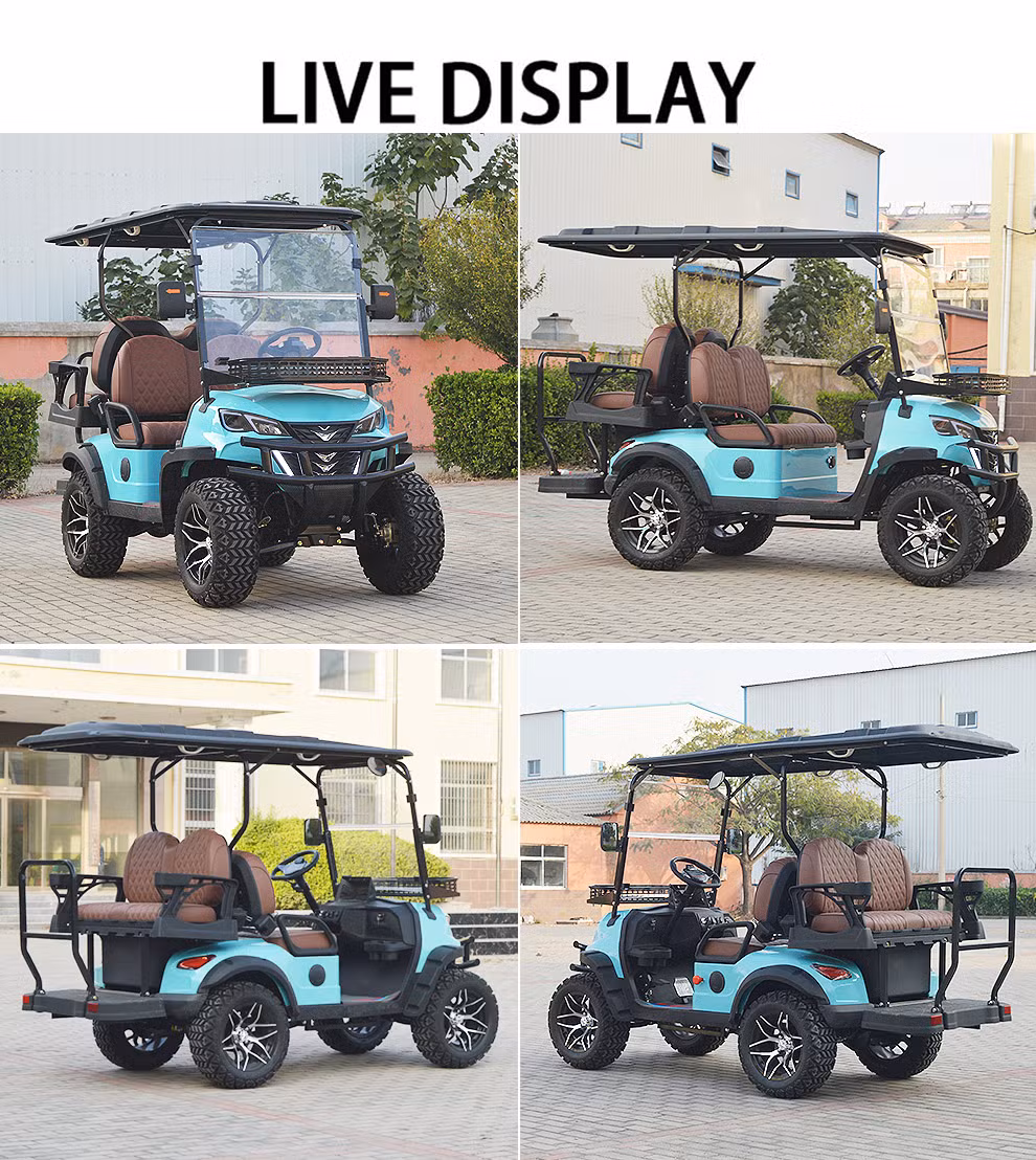 Mini Golf Carts Electric 4 Seat Electric Utility Golf Cart with Front Disc Brake