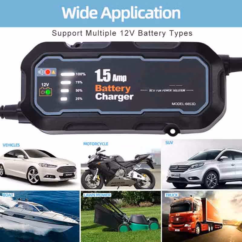 Lithium 12V Discharger LiFePO4 Car 24V with Chargers Li Ion Computerised 36V Golf Cart 3.2V Fast Portable 10A a Battery Charger