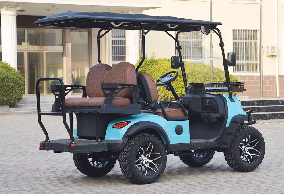 Custom Confortable 4 Seats 4 Passengers Electric Lifted Luxury Golf Cart with Lithium Battery