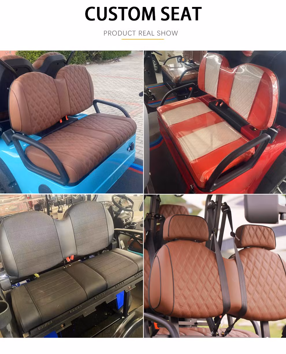 New Golf Cart 4-Seater 72V Lithium Battery Golf Cart Lsv Street Legal Lift off-Road Tires