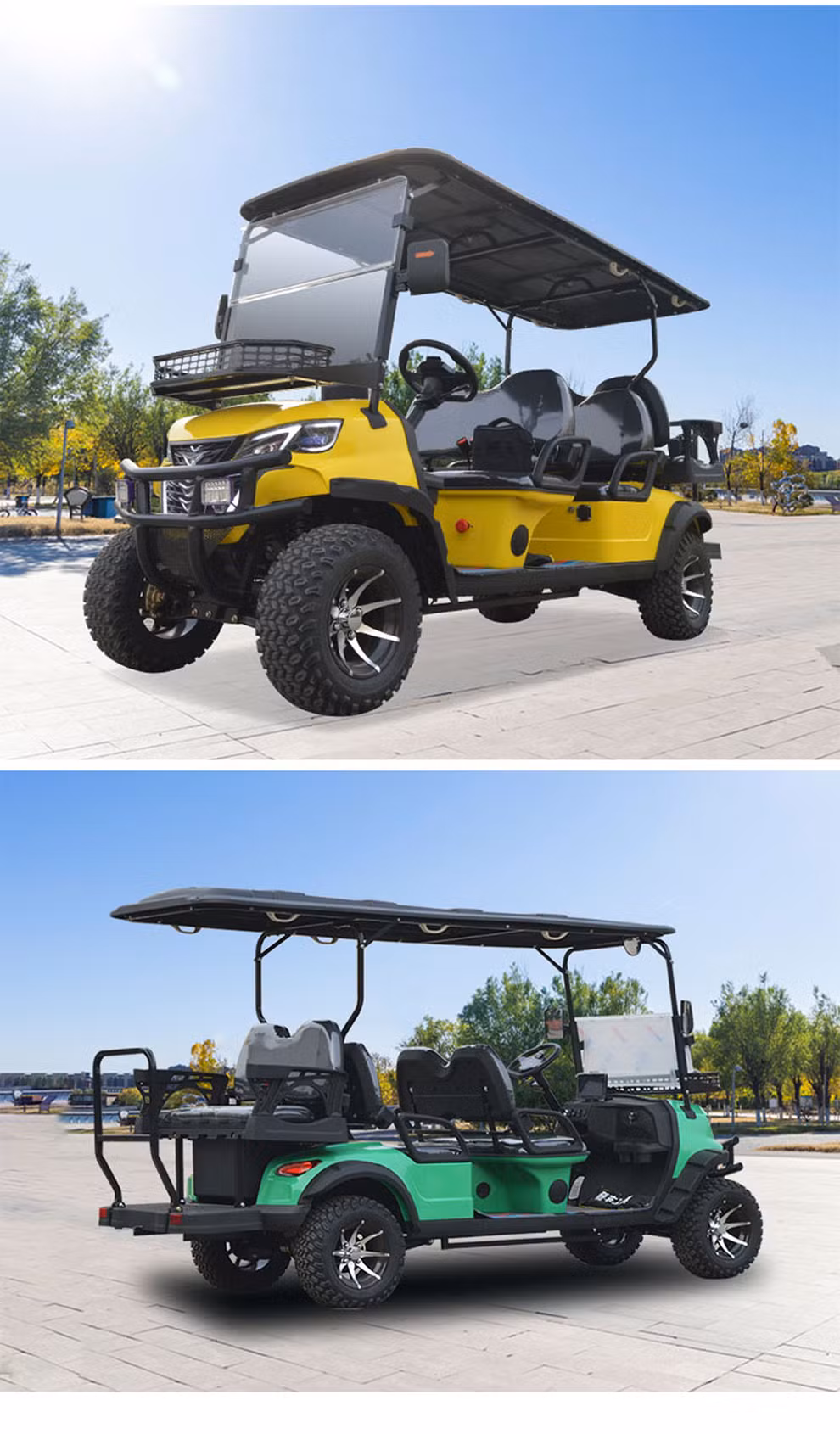 New Design Cheap 6 Seats Gas Golf Cart Enclosed Golf Trolley Gasolined Golf Cart Lift Kit