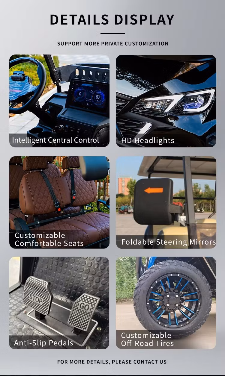 Custom Electric Golf Carts Cheap Prices Under 500 Buggy Car for Sale Chinese Lithium Battery 48 Volt Made Manufacture Golf Cart