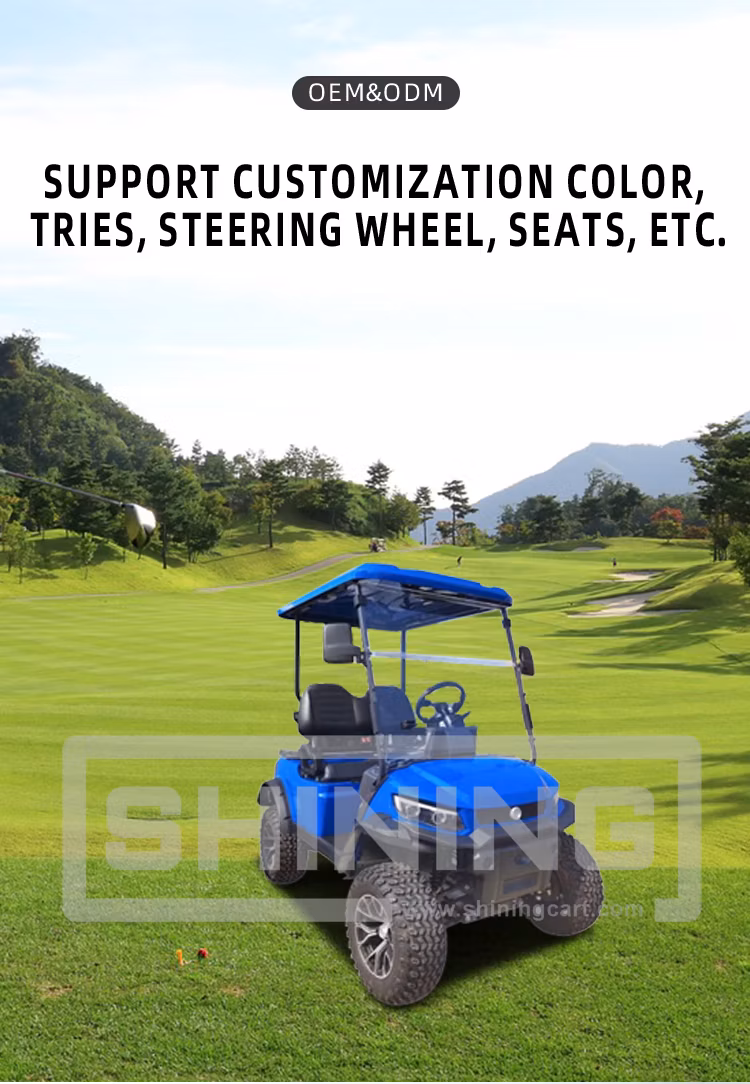 Shining Brand off Road 36 Volt Electric 4X4 4 Seat Lithium Battery Operated Golf Cart