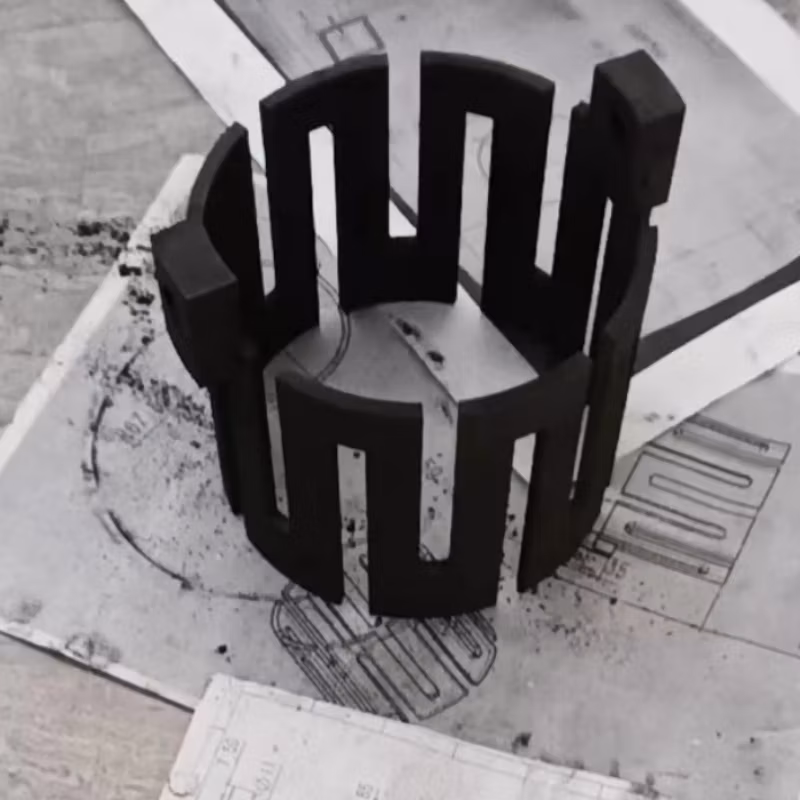 Graphite Heater Graphite Heating Zone in a Furnace Rapid Graphite Heating Element for Semiconductor Manufacturing Graphite Products