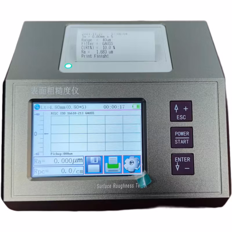 Surface Roughness Tester with Built-in Printer Measuring Instrument for Hard Surface Roughness ISO4287 ANSI B46.1 DIN4768 Jisb601