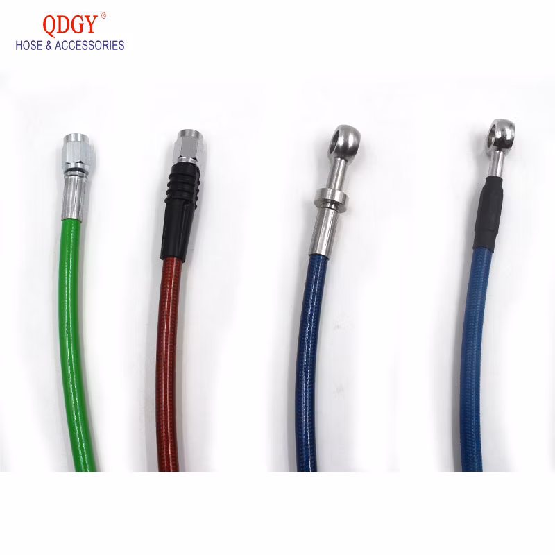 Motorcycle Electric Vehicle Brake Hose Modification M10m8 Steel Throat Brake Oil Pipe Auto Brake Parts