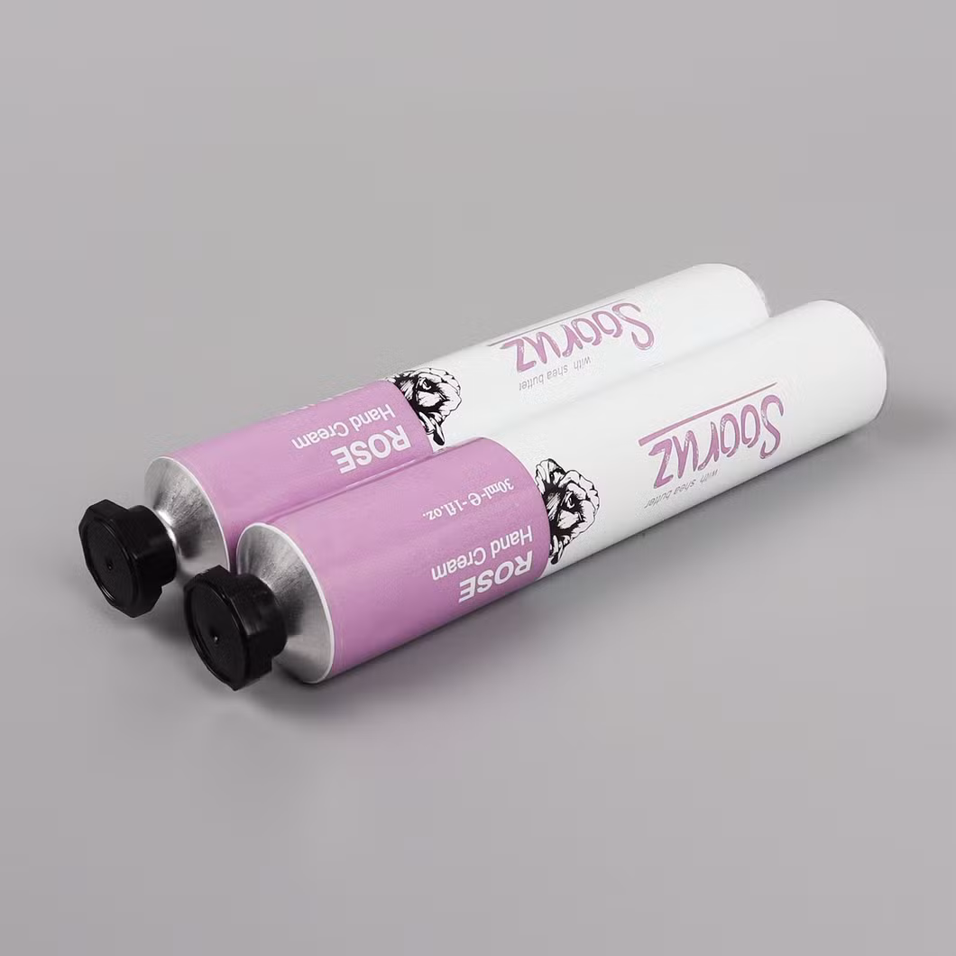 High-End Aluminum Collapsible Tube with Colorful Aluminum Octagonal Cap