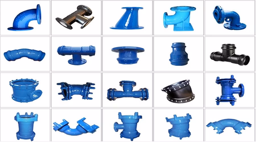 Any Size Ductile Cast Iron Pipe Fittings Flanged Water Pipe Fitting