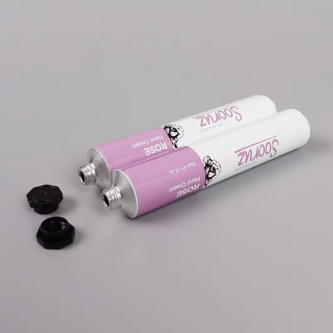 High-End Aluminum Collapsible Tube with Colorful Aluminum Octagonal Cap