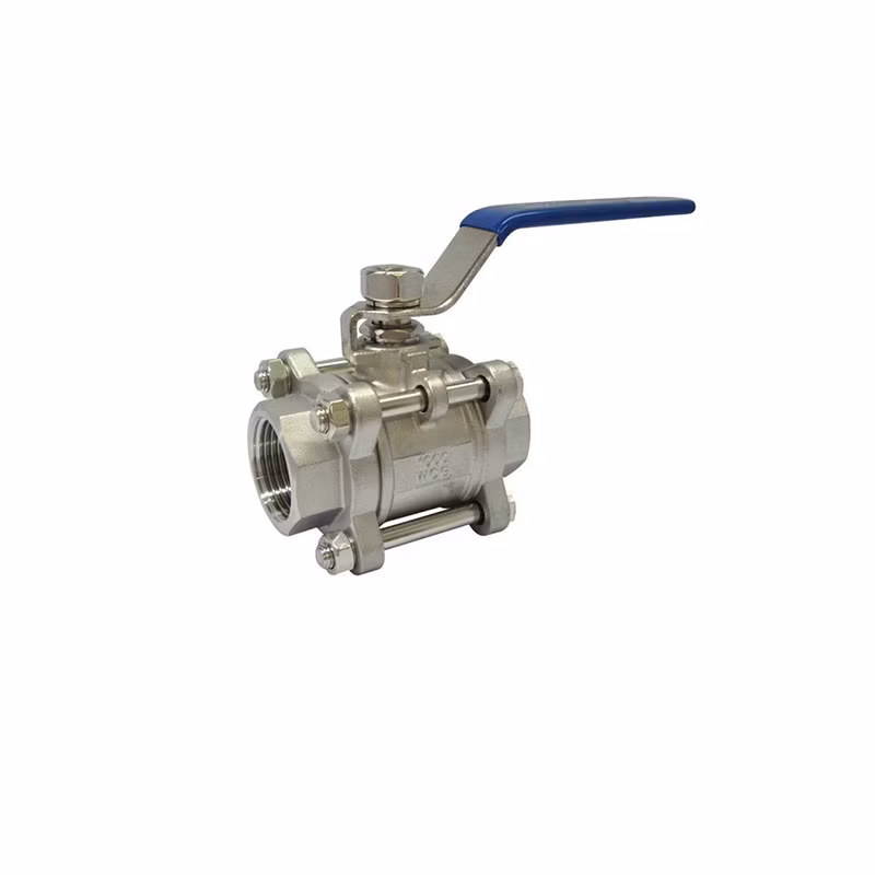 2 Piece Flange Ball Valve Disassembly Brass/Bronze Ss 304 Hydraulic Fittings