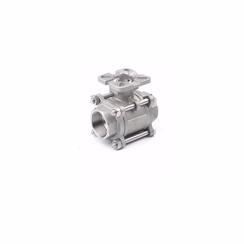 2 Piece Flange Ball Valve Disassembly Brass/Bronze Ss 304 Hydraulic Fittings