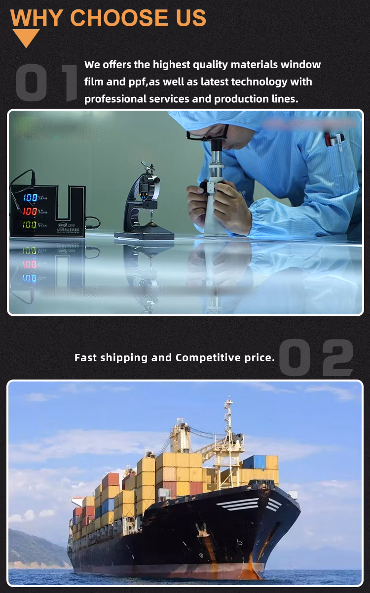 Nano Coating Self-Healing Car Body Ppf Paint Protective Film Glossy Car Paint Protection Film TPU Tph Paint Protection Film