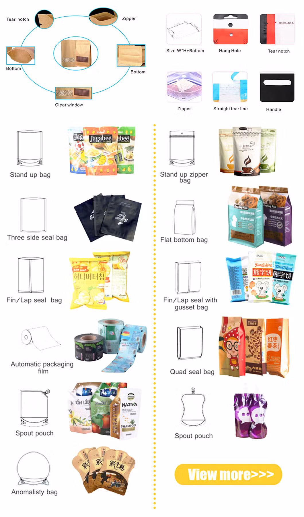Custom Design Metallized Foil Laminated Aluminum Food Grade Flexible Packaging Chocolatecandy Biscuit Sachet Plastic Roll Taro Potato Chips Packaging Film