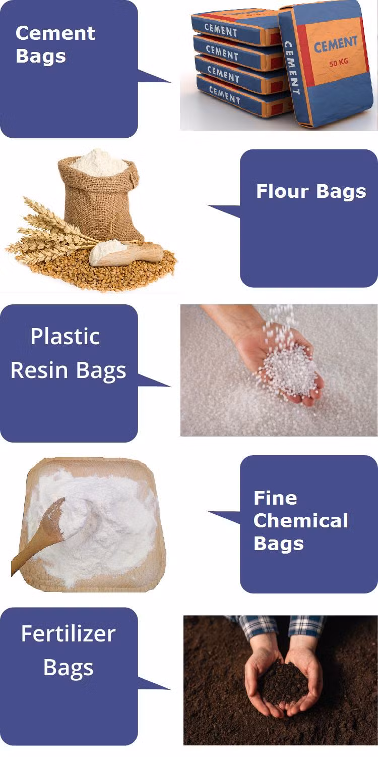 Manufacturer Price Recyclable 25kg Self Sealing Sea Salt Sugar Food Additives Packaging Bag