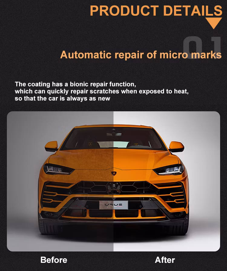 Nano Coating Self-Healing Car Body Ppf Paint Protective Film Glossy Car Paint Protection Film TPU Tph Paint Protection Film