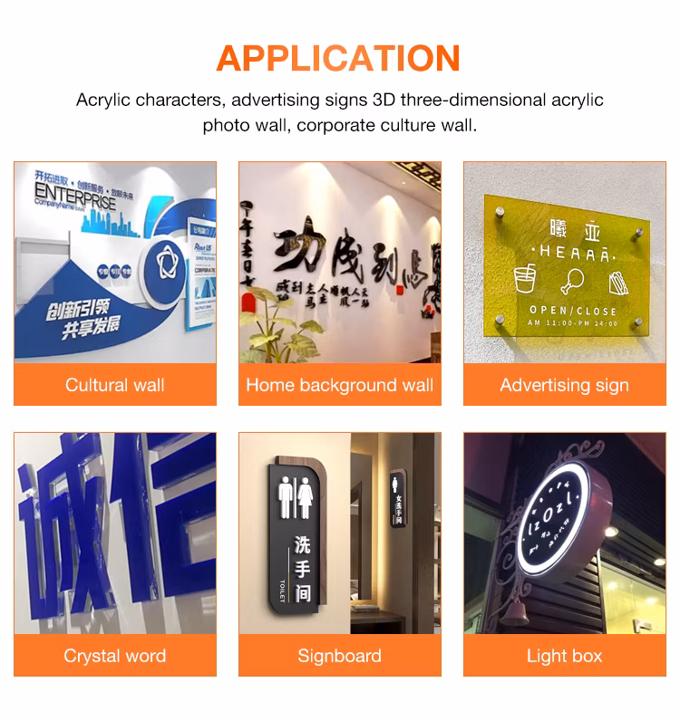 Luchuan Acrylic Plastic Color Sheet 2-20mm 1220*2440mm 4*8FT 2050*3050mm 5*10FT for Laser Cutting Color Acrylic Board