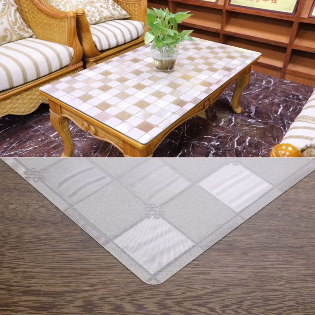 Hot Selling Durable Waterproof Transparent Plastic Film PVC Table Cloths Clear Table Cloth PVC Sheet Tablecloth Protector