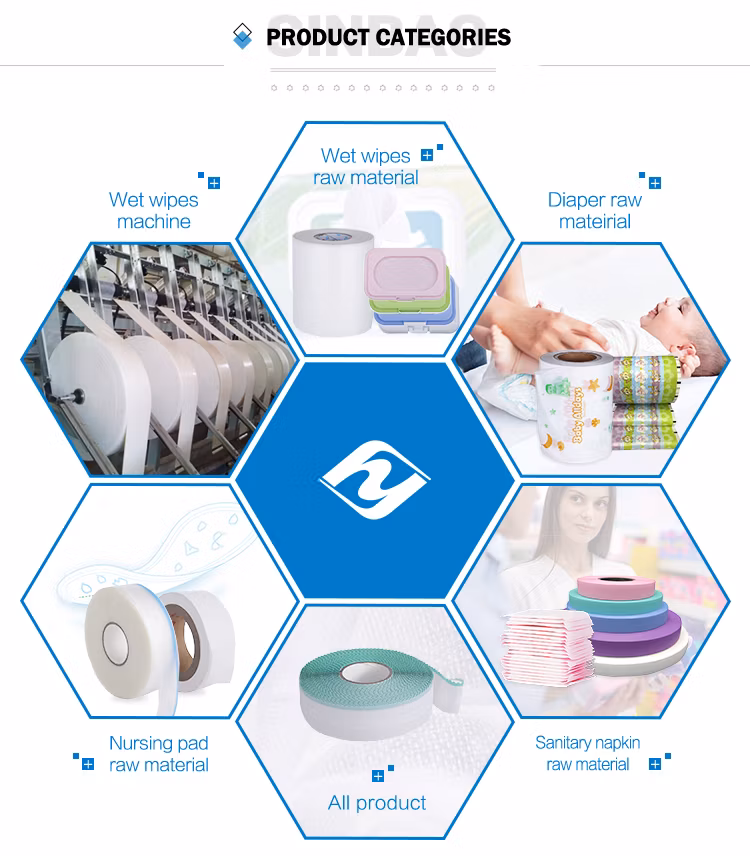 Manufacturer Wholesale Adl Baby Diaper Nonwoven Urine Collection Distribution Layer Sanitary Napkin Raw Material