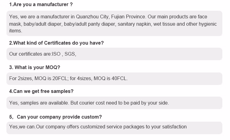High Quality Sanitary Pad Free Sample Laser PE Film