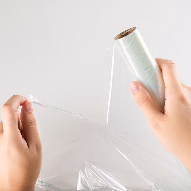 Food Grade Plastic 100% Biodegradable/Compostable Packaging Fresh Meat Fruit Wrap PLA Cling Film