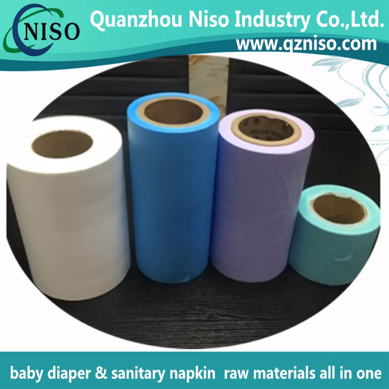 Printed PE Film for Sanitary Pads Raw Materials BOPP Film Backsheet (LS-E65)