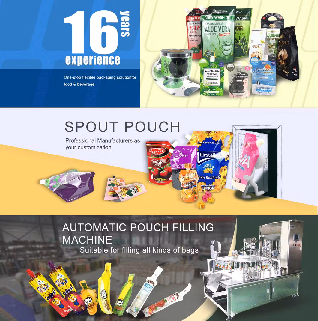 Food Grade BOPP Pet Materials Plastic Laminated Sealing Packaging Film for Food Packaging