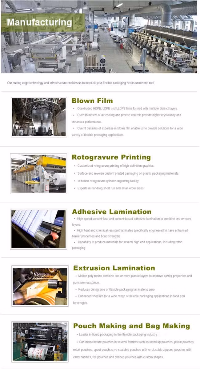 Plastic Food Packaging Rollstock Film