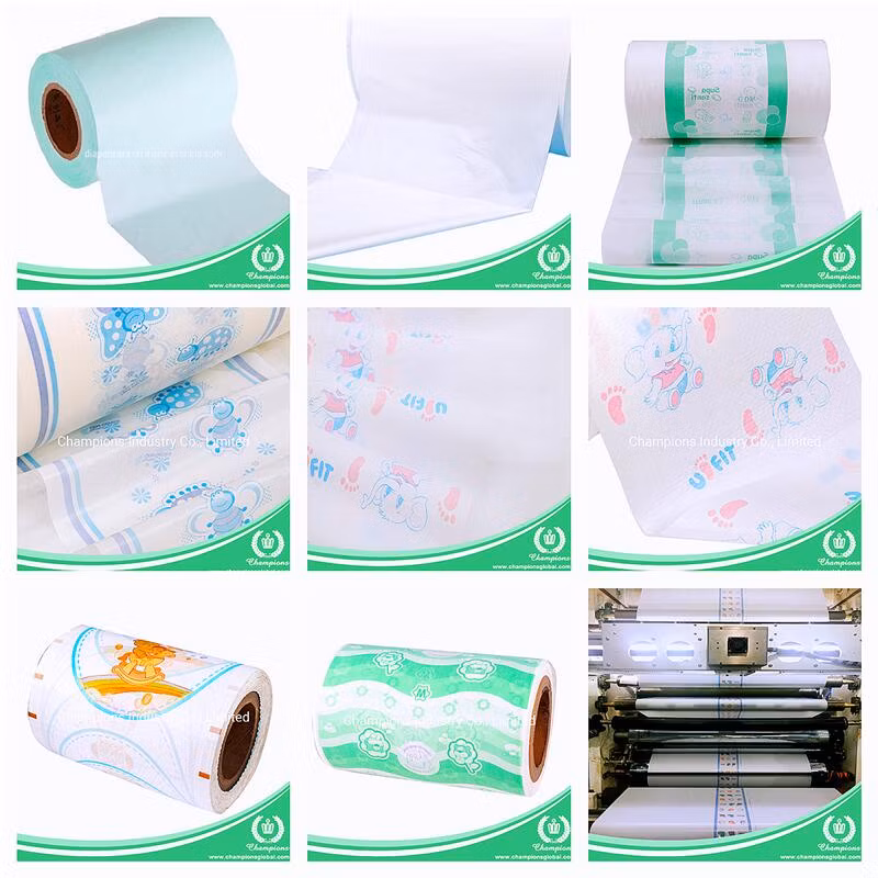 2022 New Baby Diaper Breathable PE Film Diaper Bottom Pad Pet Pad PP Film Cloth Film