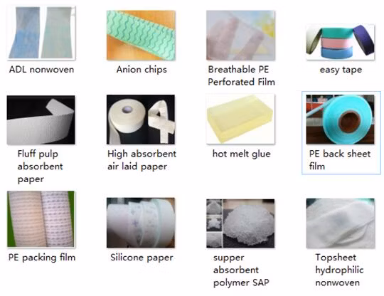 Printed PE Film for Sanitary Pads Raw Materials BOPP Film Backsheet (LS-E65)