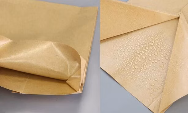 Disposable Personalized Greaseproof Custom Logo Burger Food Packing PE Film Coated Paper Bag