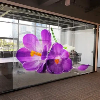 Adhesive Transparent LED Film LED Video Wall Thin Film Display Screen Sticky Flexible Film LED Display