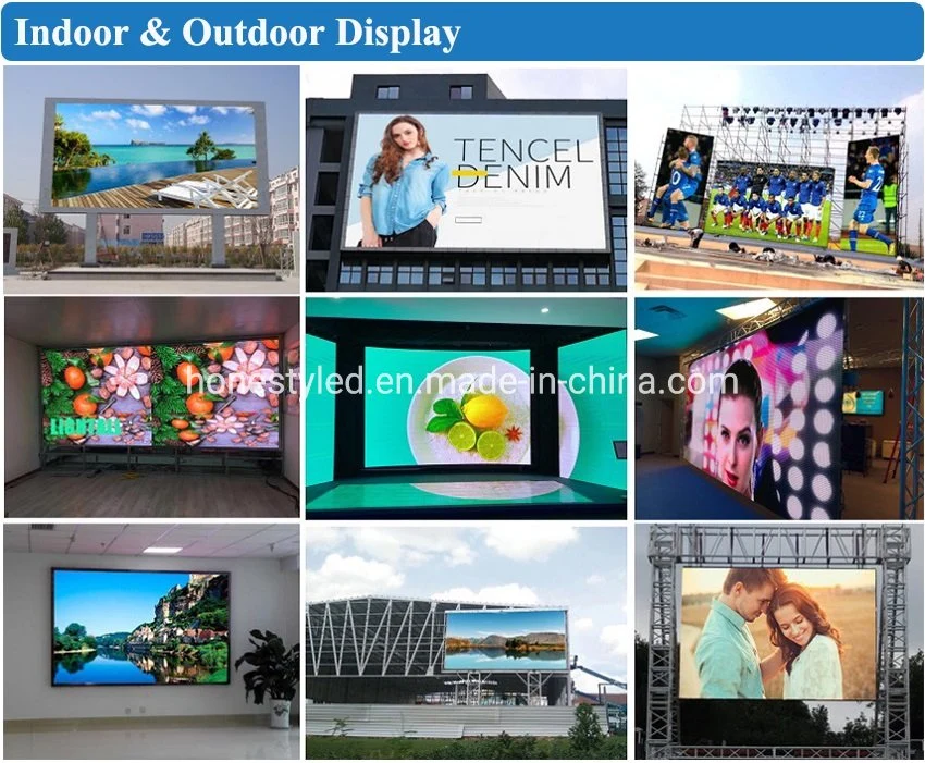 Factory Price HD Full Color Indoor LED Screen Display P3.91 Advertising Rental LED Display with Front Service Back Service Flexible