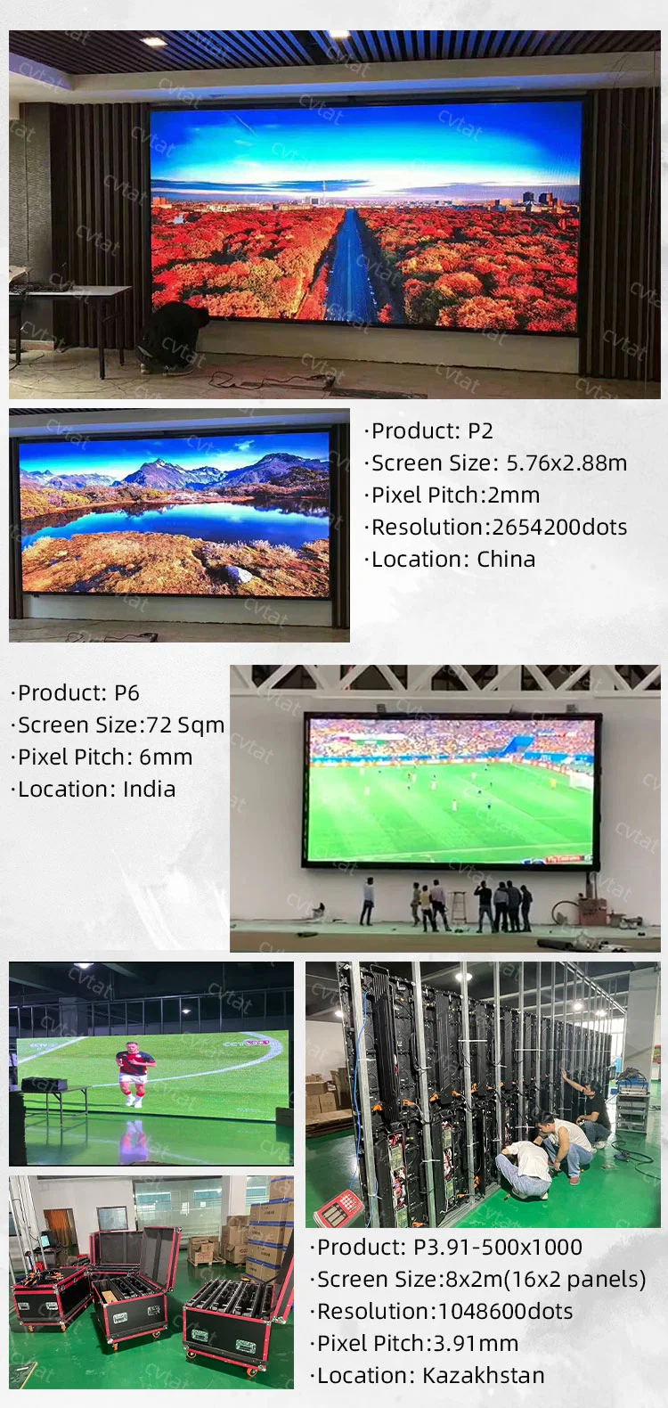 LED P5 RGB High Definition Flexible LED Panel P2.5 P2 P3 Indoor Soft LED Display Module