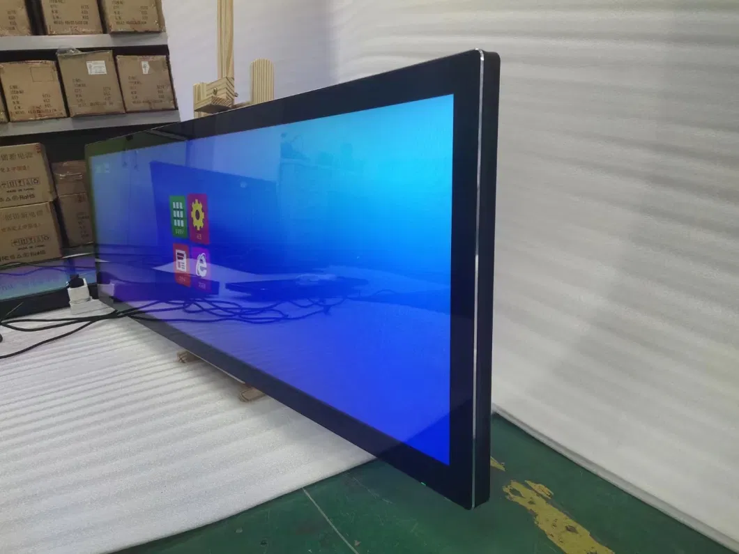 Customize Stretch Bar LCD Display Digital Signage Monitor Advertising Screen