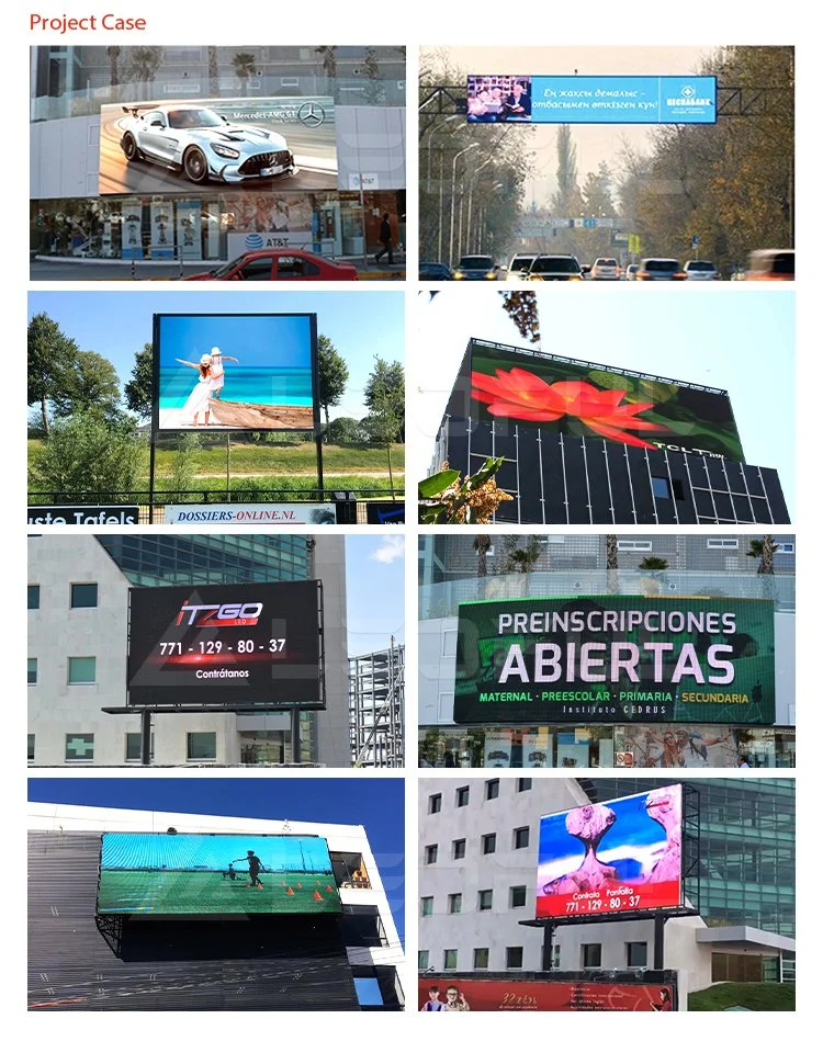 Outdoor LED Panel P10 Display Panels Flat LED Screen 576*576mm Rental Display Die-Casting Aluminum Cabinets Flexible Videos Wall