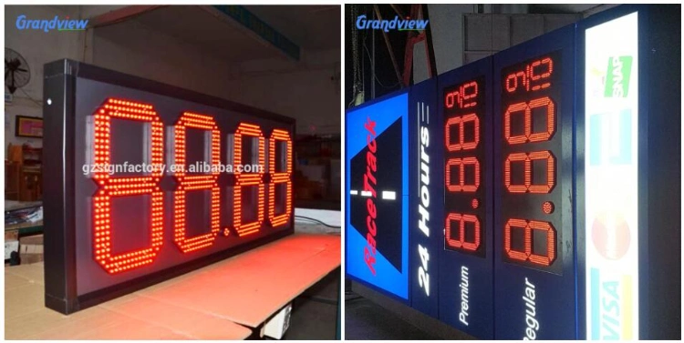 16&quot; 22 Inch Red 7 Segment LED Gas Oil Petrol Station Price Display Sign Board Screen