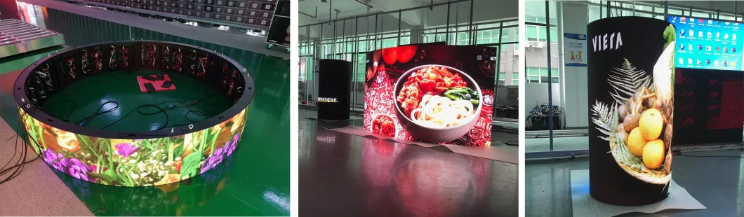 Customize Indoor P2 P3 P4 LED Display Panel Screen Video Wall LED Flexible Display