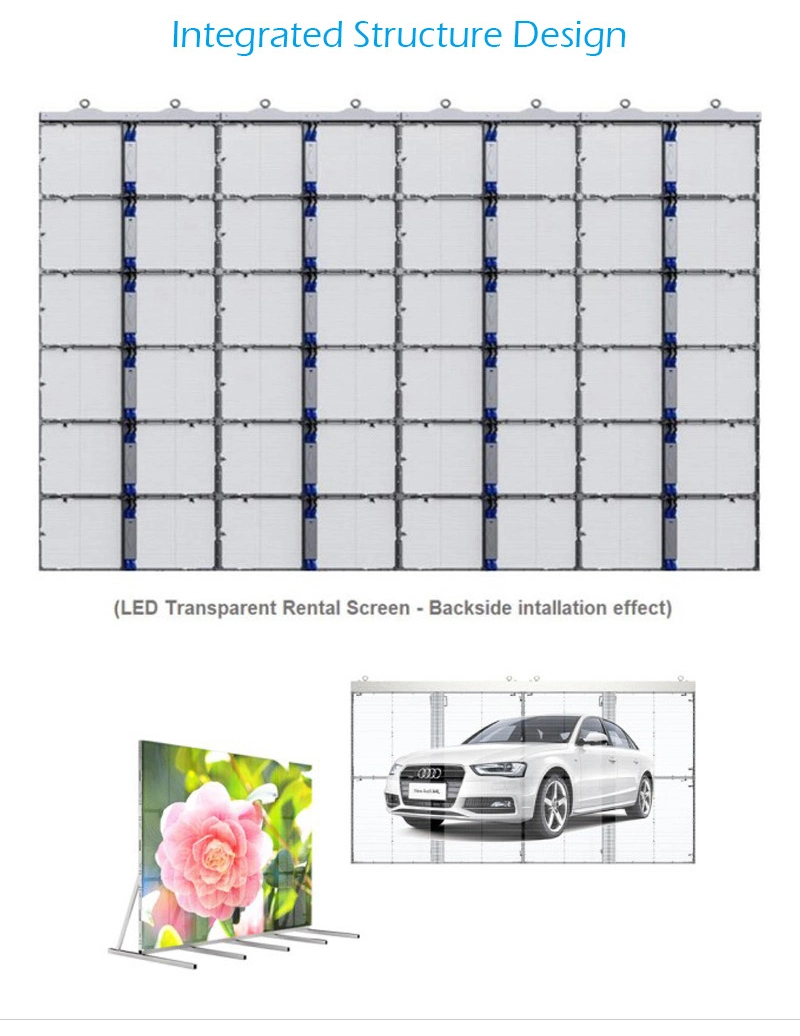 Flexible Transparent LED Screen LED Displays Screens Outdoor Transparent LED Video Wall