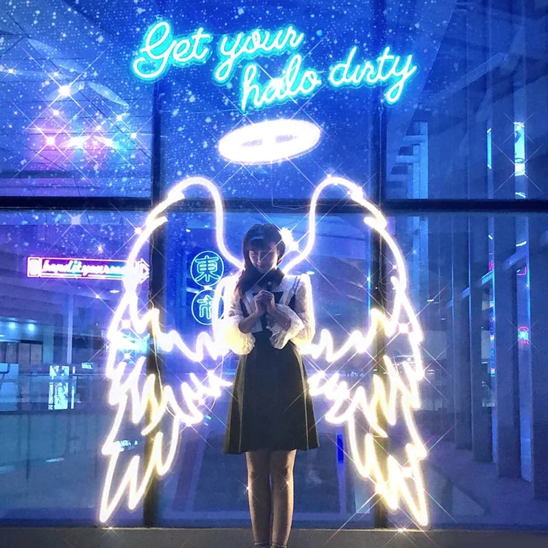 Custom Drop LED Light Shipping Angel Wings LED Letter Sign Neon Open Sign Flex Light Neo Light Sign LED Neon Sign